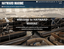 Tablet Screenshot of haywardmarine.com